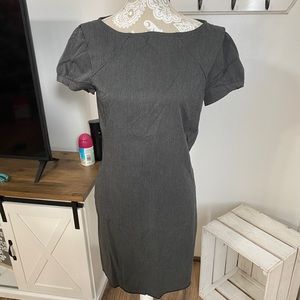 Zara basics charcoal dress